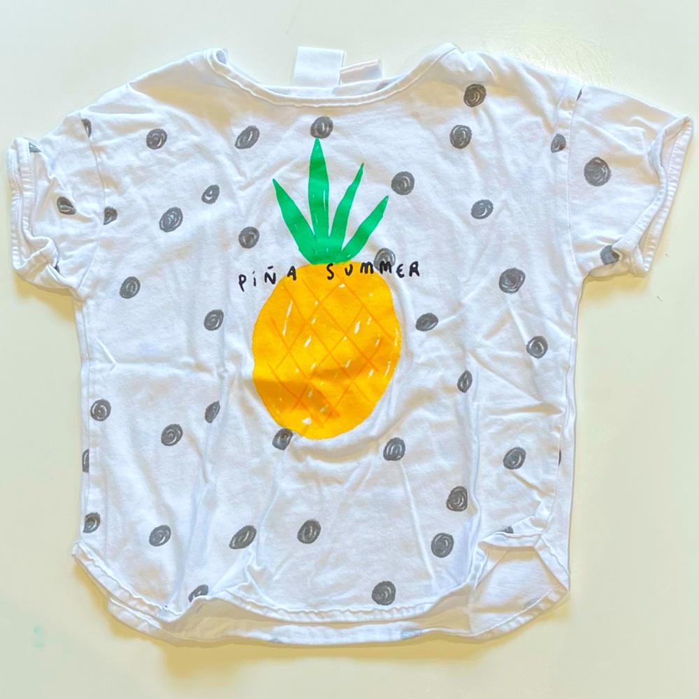 Zara Toddler T-Shirt, Pineapple Print, NWOT, Size: 2-3 years